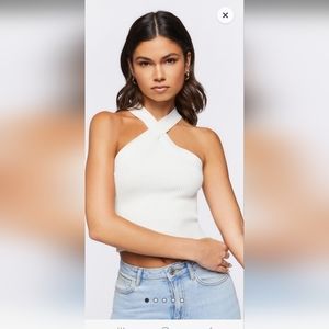 Sweater knit crop top